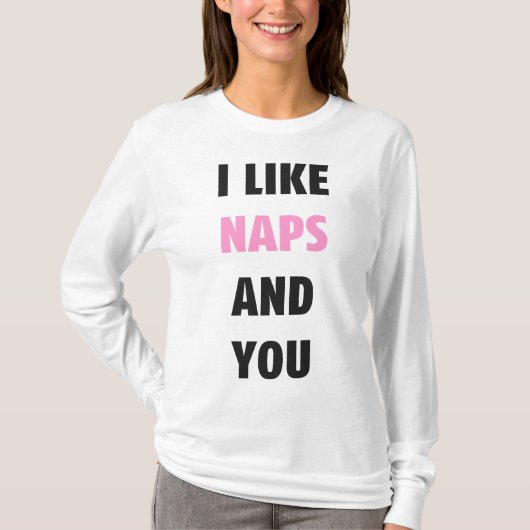 Ik hou van Naps en jij T-shirt (Voorkant)