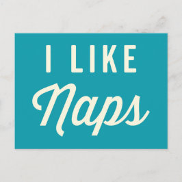 Ik hou van Naps Funny Quote Briefkaart