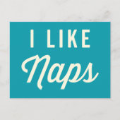 Ik hou van Naps Funny Quote Briefkaart (Voorkant)