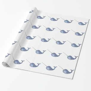 Ik hou van Narwhals Cadeaupapier