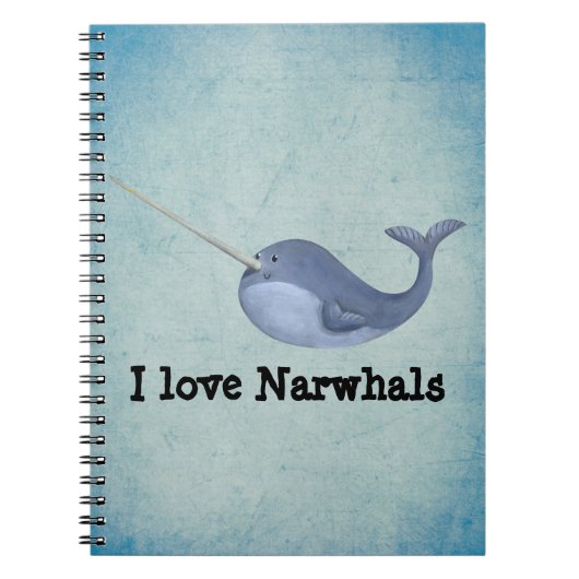 Ik hou van Narwhals Notitieboek (Voorkant)