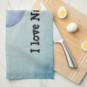 Ik hou van Narwhals Theedoek (Quarter Fold)