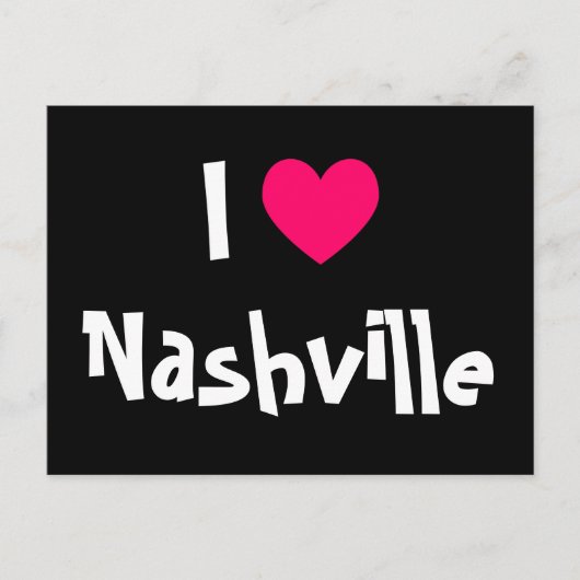 Ik hou van Nashville Briefkaart (Voorkant)