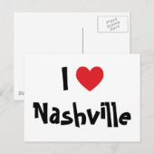 Ik hou van Nashville Briefkaart (Voorkant / Achterkant)