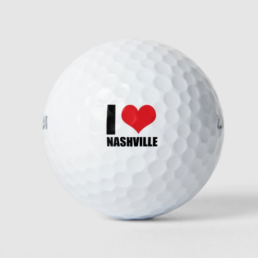Ik hou van Nashville Golfballen (Voorkant)