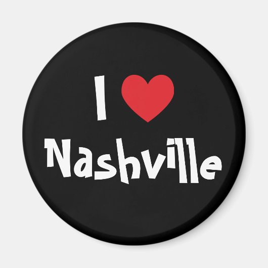 Ik hou van Nashville Magneet (Voorkant)