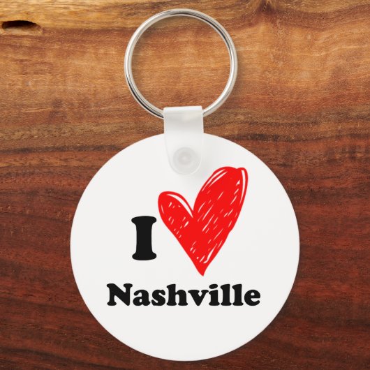 Ik hou van Nashville Sleutelhanger (Voorkant)