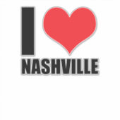 Ik hou van Nashville Sticker (Voorkant)