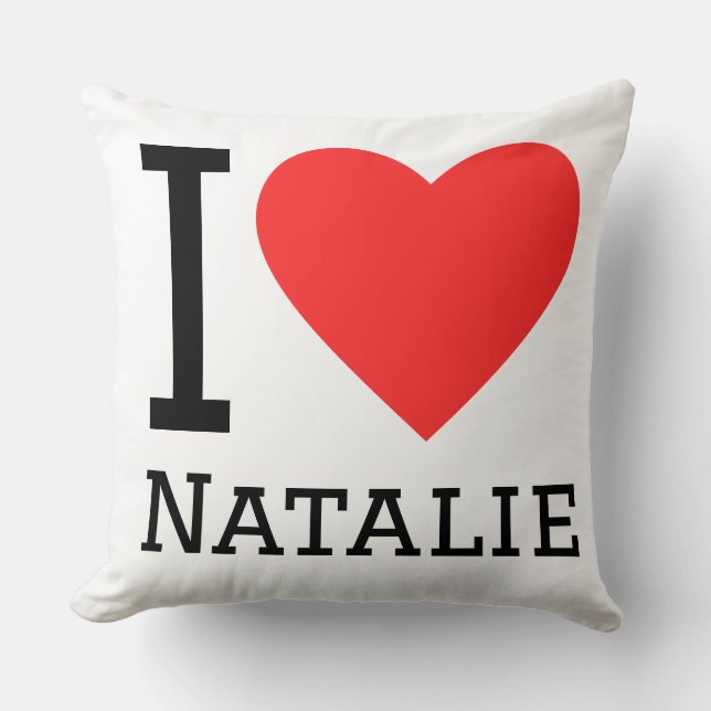 Ik hou van Natalie  Kussen (Voorkant)