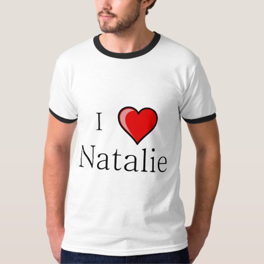Ik hou van Natalie T-shirt (Voorkant)