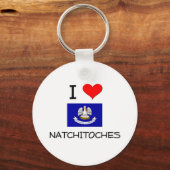 Ik hou van NATCHITOCHES Louisiana Sleutelhanger (Voorkant)