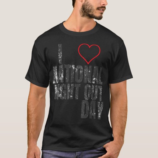 Ik hou van National Night Out T-shirt (Voorkant)