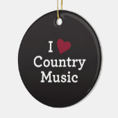 Ik hou van nationale muziek keramisch ornament (Links)