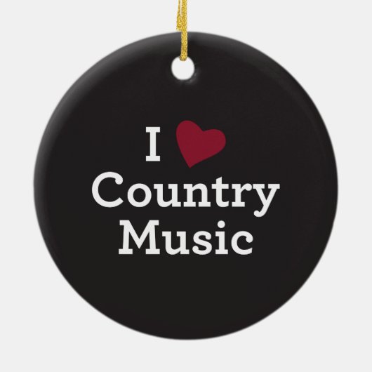 Ik hou van nationale muziek keramisch ornament (Achterkant)