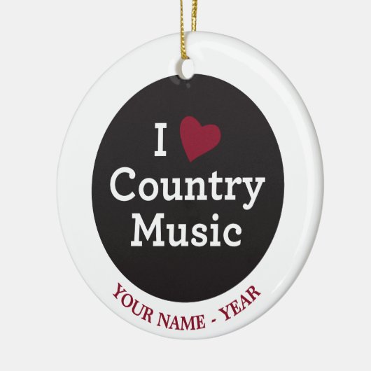 Ik hou van nationale muziek keramisch ornament (Links)