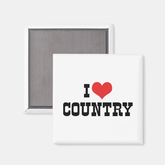 Ik hou van nationale muziek magneet (Voorkant / Achterkant)