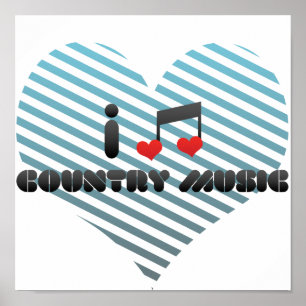 Ik hou van nationale muziek poster