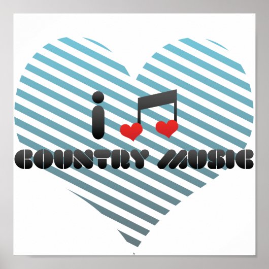 Ik hou van nationale muziek poster (Voorkant)