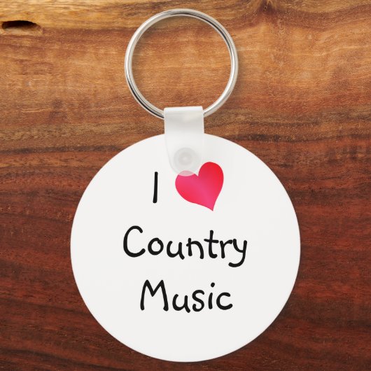 Ik hou van nationale muziek sleutelhanger (Voorkant)