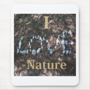 Ik hou van Nature Apparel en Cadeaus Muismat