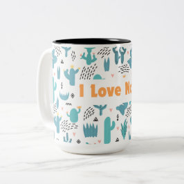 Ik hou van Natuur design Tweekleurige Koffiemok