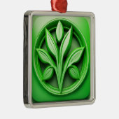 Ik hou van natuur metalen ornament (Rechts)