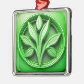 Ik hou van natuur metalen ornament (Links)