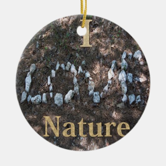 Ik Hou Van Natuur Ornament (Voorkant)