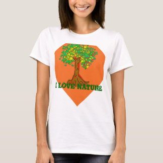 Ik hou van natuur t-shirt