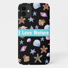 Ik hou van Natuur typografie kunst Case-Mate iPhone Case