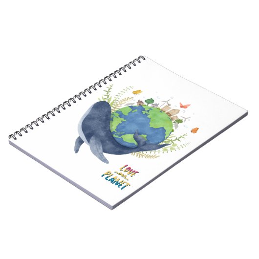 Ik hou van natuur-walvis notitieboek (Linkerzijde)