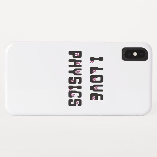 Ik hou van natuurkunde Case-Mate iPhone case (Achterkant (horizontaal))