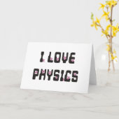 Ik hou van natuurkunde kaart (Gele Bloem)