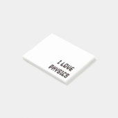 Ik hou van natuurkunde post-it® notes (Schuin)