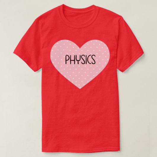 Ik hou van natuurkunde t-shirt (Design voorkant)