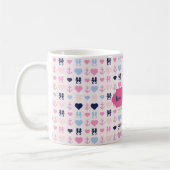 Ik hou van nautisch design van homeschool koffiemok (Links)