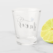 Ik hou van Naxos, Griekse vlag Shot Glas (Achterkant)