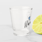 Ik hou van Naxos, Griekse vlag Shot Glas (Links)