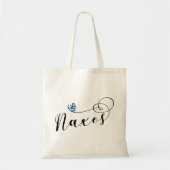 Ik hou van Naxos, Griekse vlag Tote Bag (Voorkant)