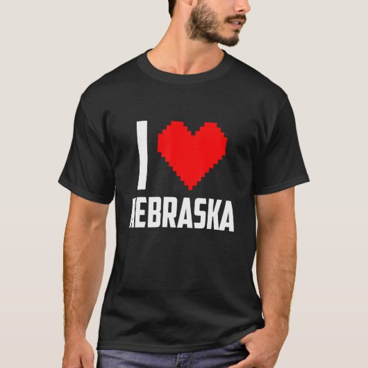 Ik hou van Nebraska T-shirt (Voorkant)