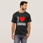 Ik hou van Nebraska T-shirt (Voorkant volledig)