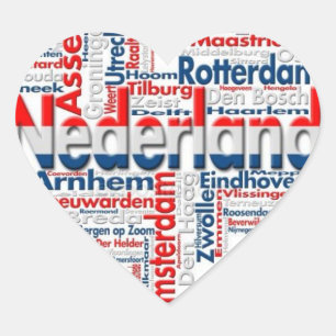 "Ik hou van Nederland" Hart Sticker