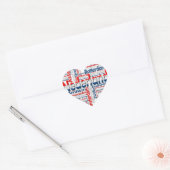 "Ik hou van Nederland" Hart Sticker (Envelop)