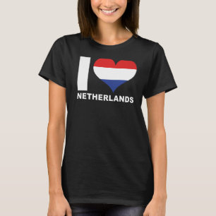 Ik hou van Nederland Hartvlag Nederland T-shirt