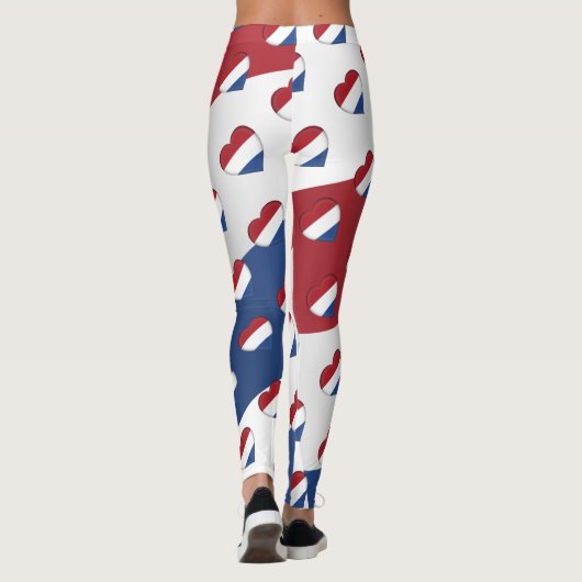 Ik hou van Nederland Nederlandse vlag kleuren grap Leggings (Achterkant)