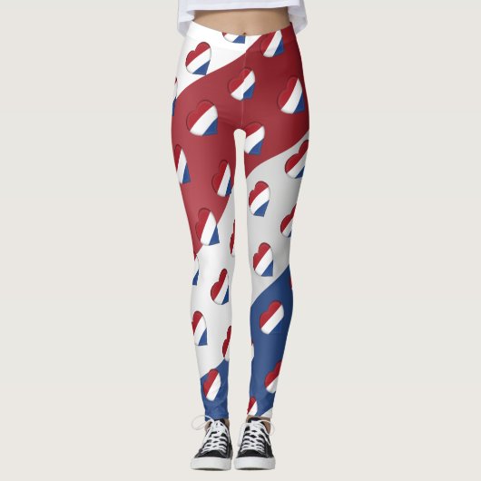 Ik hou van Nederland Nederlandse vlag kleuren grap Leggings (Voorkant)