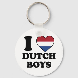 Ik hou van Nederlandse jongens Nederlandse vlag ha Sleutelhanger