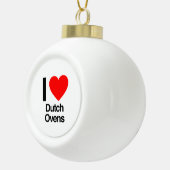 Ik hou van Nederlandse ovens Keramische Bal Ornament (Rechts)
