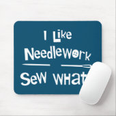 Ik hou van Needlework Muismat (Met muis)