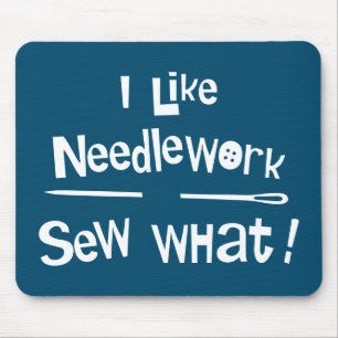Ik hou van Needlework Muismat